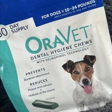 Oravet Dental Hygiene Chews Small Dogs 10-24lbs 30ct By Merial /141e