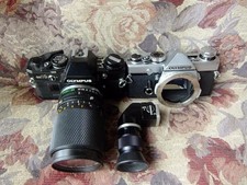 Olympus M 1 OM 10 film SLR camera body set