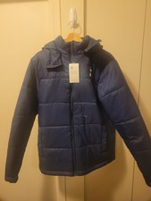 Tottenham Hotspur FC Jacket Men's Size Large Blue Puffer Soccer Futbol Football