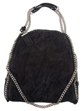 Steve Madden Borsa a Tracolla Donna Nera Camoscio Grande