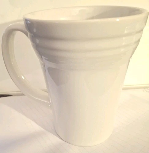 Fiestaware Ivory Latte Bistro Mug 18 oz Fiesta HLC Retired Large Coffee Cup USA