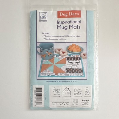 New June Tailor Dog Days Inspirational Mug Mats Kit  See pictures for sayings