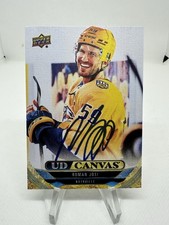 Roman Josi Signed Autograph 2024-25 Upper Deck UD Canvas Card #C145 Predators