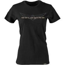 Factory Effex Honda Goldwing Sketched Women's T-Shirt - Black - Medium 25-87842