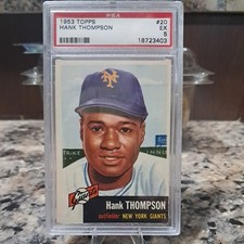 1953 TOPPS #20 HANK THOMPSON PSA 5 GIANTS