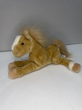 Vintage Animal Alley Mustang Horse Plush Brown Toys R Us Floppy Pony Retired
