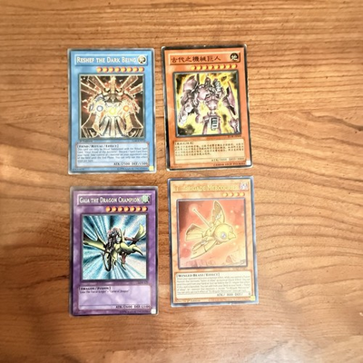 #ad 2002 Yugioh Gaia the Dragon Champion And 3 Other Card Lot $27.99