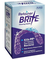 Retainer Brite Tablets for Cleaning Retainers  Dental Appliances 96 Count