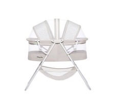 Dream On Me Karley Bassinet 34.5x19.5x37 in Lightweight Folding Portable Grey.