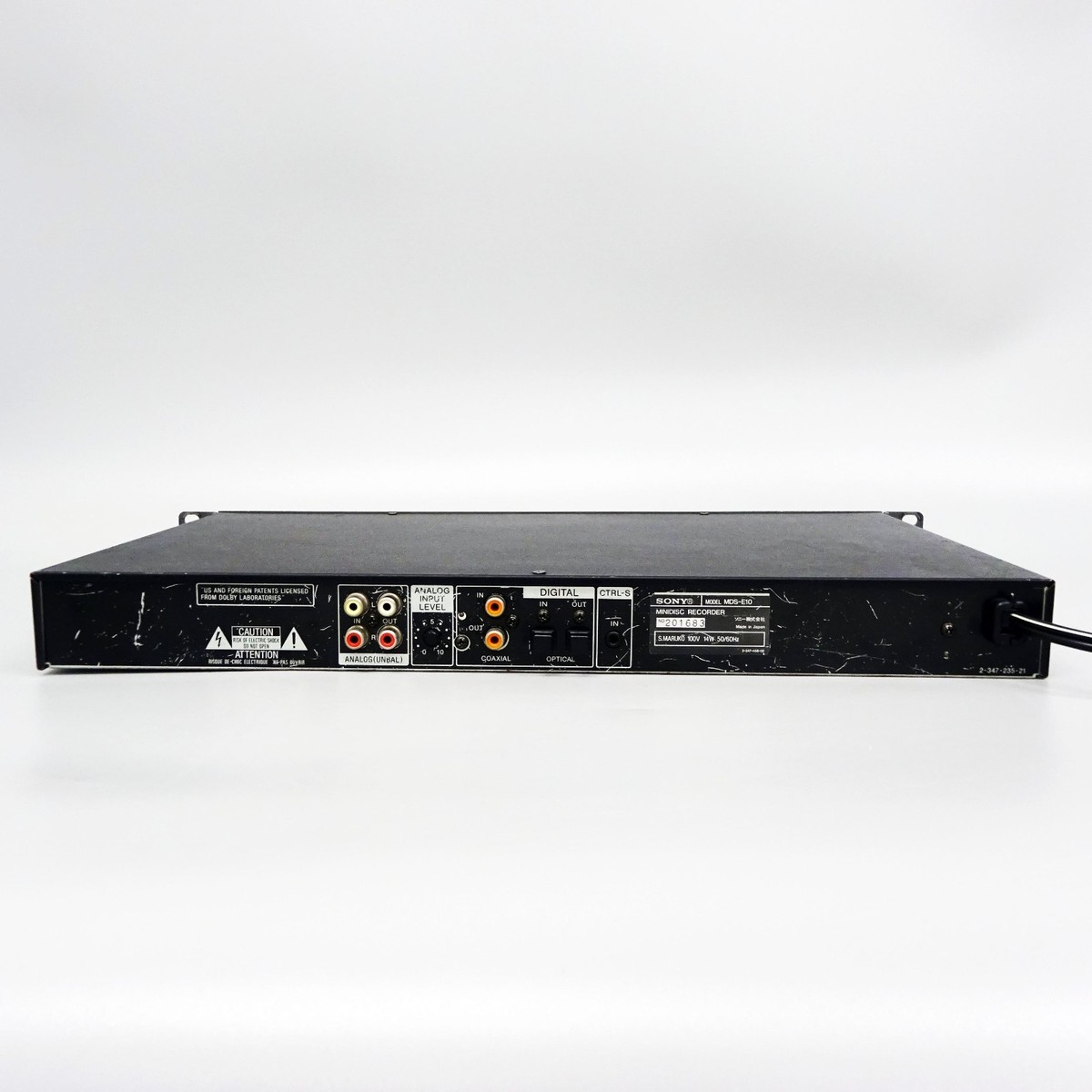 SONY MDS-E10 Professional MD Recorder Player Rack Mount Japan Used