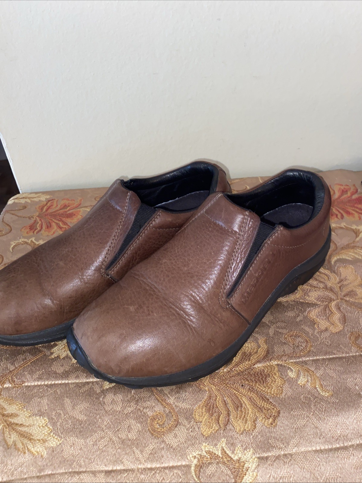 Scarpe casual Merrell Jungle Moc slip on marrone donna taglia 9 5 punta chiusa