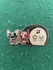 2020 TOKYO OLYMIC PARALYMPIC PIN BADGE BREDGESTONE PINS