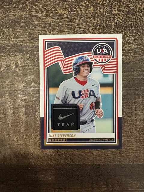 2025 Panini USA Stars & Stripes Luke Stevenson Laundry Tag Patch 1/1