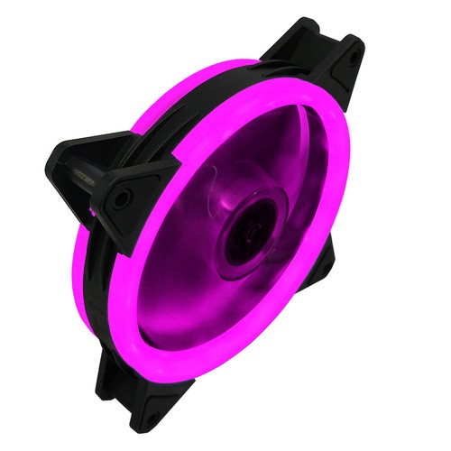 120mm PC Case Fan RGB LED Computer Cooling 4pin/3pin PWM Double Diaphragm - Afbeelding 14 van 18