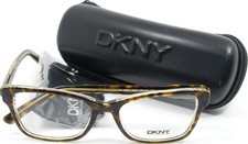 DKNY DY 4650 3533 Tortoise Brown Crystal Acetate Eyeglasses Frame 53-17-140 NEW