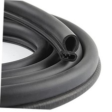 20FT Car Door Weather Strip with Top Bulb, PVC Plastic Trim with EPDM 20 Ft