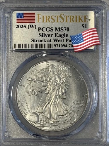 2025-W $1 American Silver Eagle SP70 First Strike PCGS