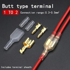 Motorcycle Brass Bullet Connectors Male&Female Electrical Wire Terminals UK