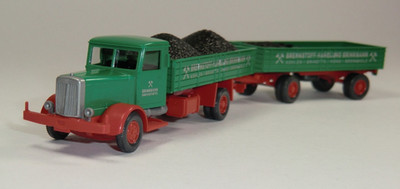 Wiking - Hanomag HD5N Pritschenlastzug Brinkmann Brennstoffe, 1:87 #25-SV846/K40