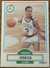 Dennis Johnson 1990-91 Fleer Basketball Card #9 Boston Celtics NBA HOF Free Ship