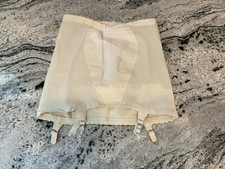 Vintage Chorale Maidenform Girdle Garter Open Bottom Belt Clips M