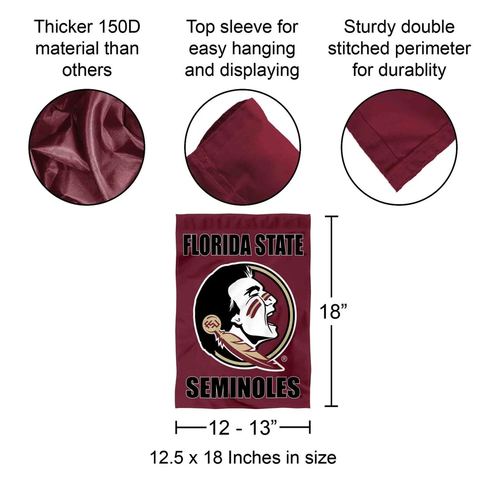 Bandera de jardín FSU Seminoles y pancarta de patio Foto 2 de 4