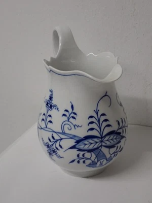 Großer Meissen Milchkrug Zwiebelmuster von Meissen mit Schwertermarke - Bild 1 von 4