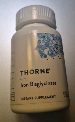 Thorne Iron Bisglycinate - Dietary Supplement 60 Capsules EXP 02/29
