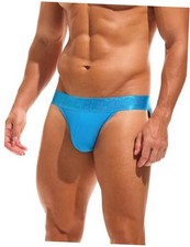 Jock Straps for Men Soft Mesh Athletic Supporters Mens Workout Medium Blue