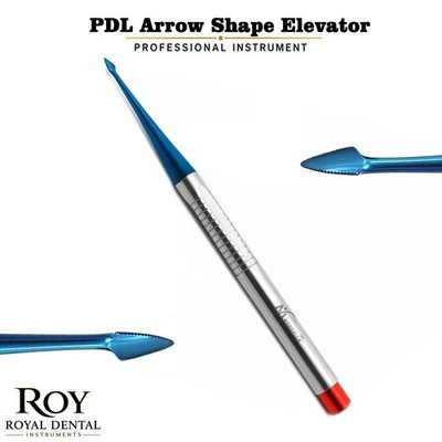 PDL Arrow Shape Elevator Dental Luxating Serrated Spade Luxation Titanium Coated