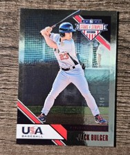 2020 Panini USA Stars & Stripes Red Hologram Jack Bulger #114/249 Team USA.