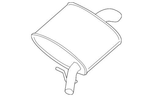 Silenciador y tubo para Land Rover (P/N LR105224)
