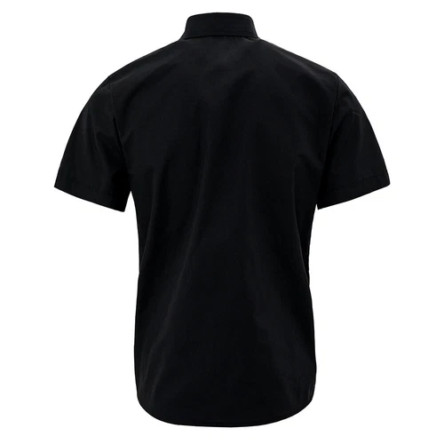 Men's Shirt Button Down Short Sleeve Two Front Pockets Solid Color Casual Tops#A - Picture 5 of 21