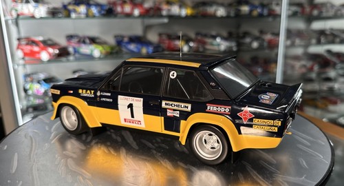 Fiat 131 Abarth OLIO FIAT #3 Zanini 1979 Kyosho 1:18 coche escala diecast - Imagen 4 de 14