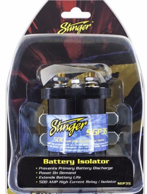 NEW STINGER AUDIO SGP35 500 AMP CURRENT RELAY BATTERY ISOLATOR 12V APPLICATION