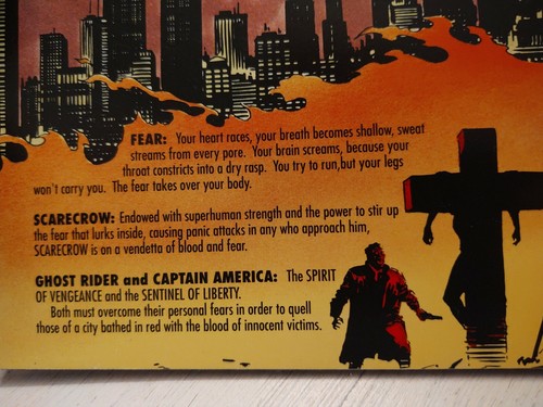 Ghost Rider Captain America Fear Comic Book One Shot 1992 - Foto 7 di 8