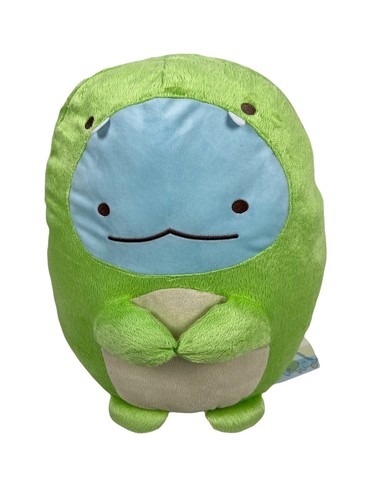 San-x Sumikko Gurashi Plush Tokage Dino 16” Blue Green Soft 2021 NWT - Picture 2 of 11