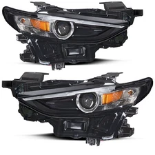 For 2019 2020 2021 Mazda 3 LED Clear Black Projector W/O AFS Headlight