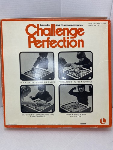 Challenge Perfection Vintage Board Game Lakeside 1978 Missing 1 But Has 3 Extra - Picture 7 of 7