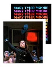 Mary Tyler Moore 2 Fridge MAGNET Gift Set Show Open 70's TV Newsroom Hat Toss