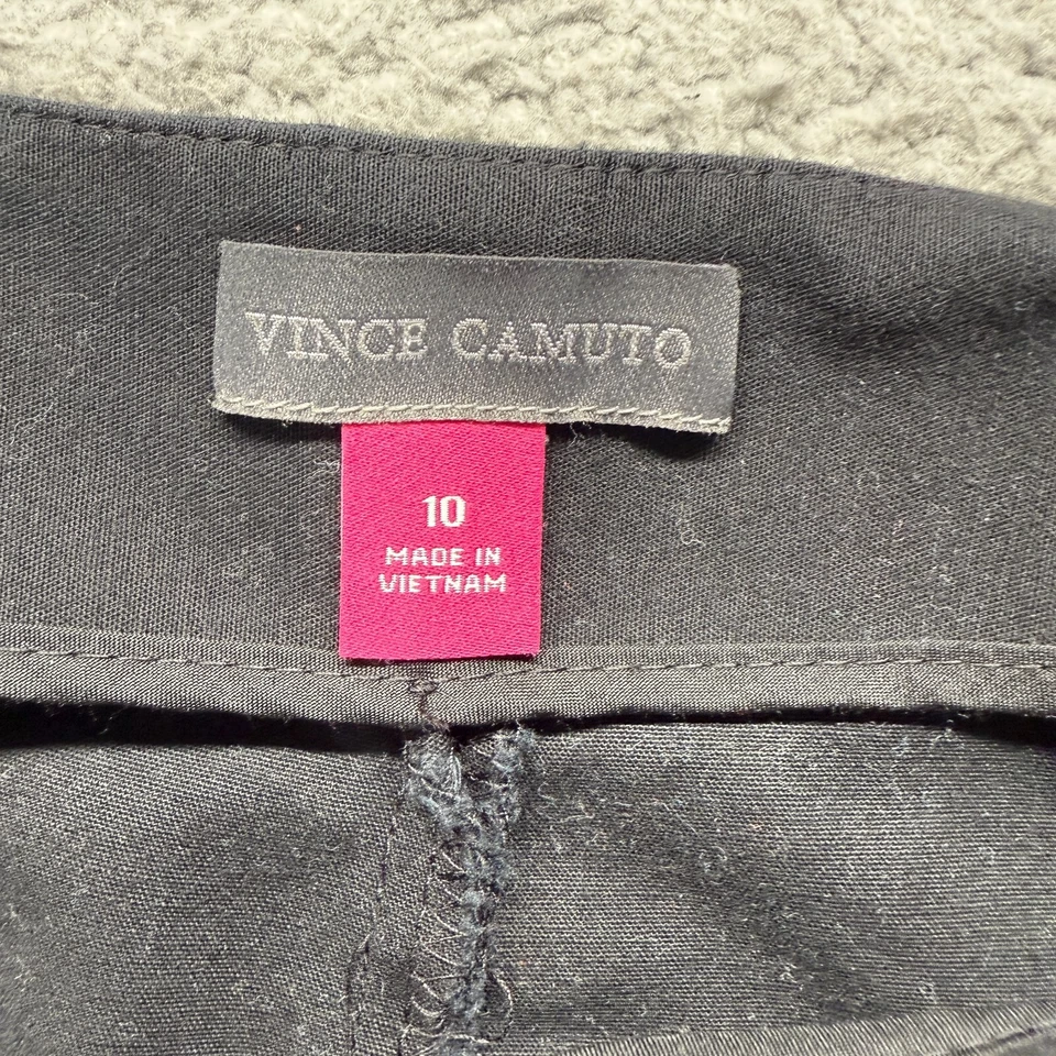 Pantalones de vestir Vince Camuto negros talla 10 pierna ajustada hasta el tobillo para mujer Foto 2 de 4