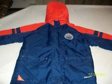 Edmonton Oilers NHL Mighty Mac Hooded Youth Jacket Size L 14 - 16