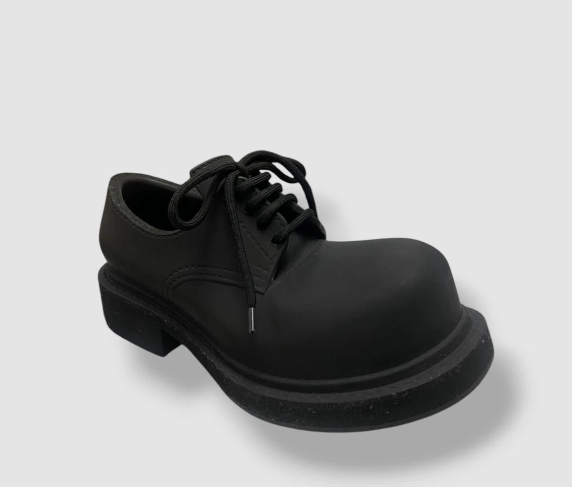 Scarpe derby uomo Balenciaga steroidi gomma nera taglia 37