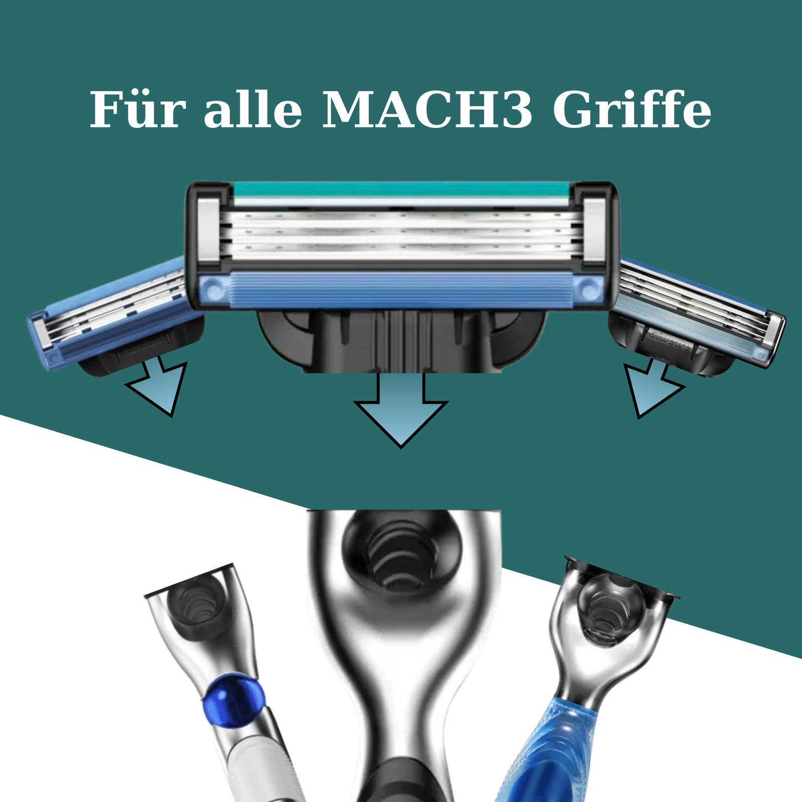 Gillette Mach3, Mach3 Turbo Herren Rasierklingen, 4, 8, 12er in OVP ...