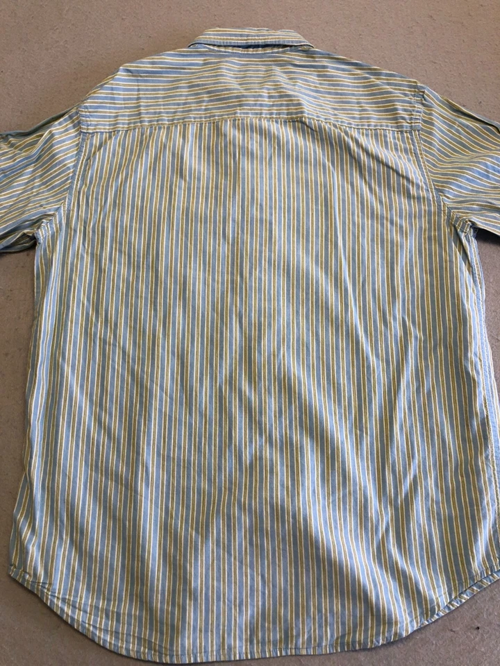 Camisa Aeropostale Abotonada Para Hombre Grande Calce Ajustado Bolsillo Logo Cuello Algodón Foto 4 de 4