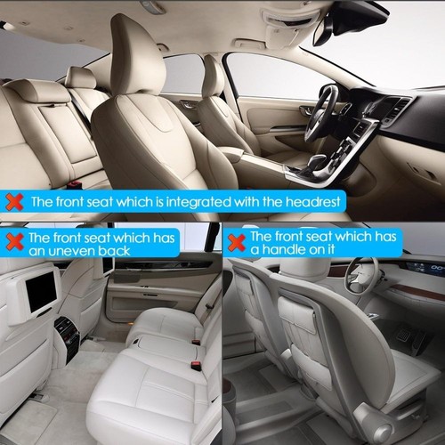 2x Bolsillo de respaldo Bolsa de asiento trasero Protección de respaldo Organizador de coche Asiento trasero - Imagen 10 de 15