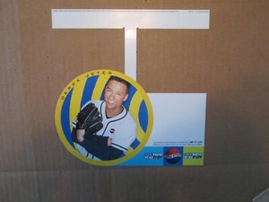 Vintage 1997 DEREK JETER Pepsi Store Shelf Ad Display Sign YANKEES Pepsi Stuff