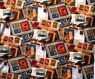 Fabric ''Wish You Were Here'' Style #127 Pattern #3898 by Print Concepts 2 Yards