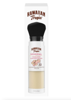 NIB Hawaiian Tropic Mineral Translucent Sunscreen Powder Broad Spectrum SPF 30