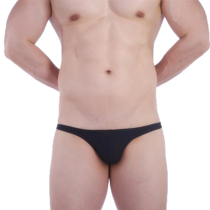 Mens Swim Briefs Super Low Waist Sunga Beach Bikini Swimsuit Gay Bathing Suit - Image 3 of 4